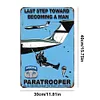 [Grande Taille]Parachutiste 82nd airborne - Panneaux en &eacute;tain m&eacute;tallique(30*40cm)