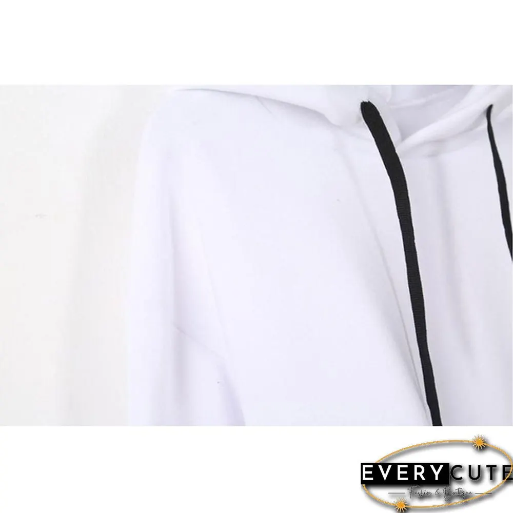 Heartbeat Line Printed Hoodies For Women Fashion Casual Graphic Creative Personalized