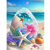 Diamond Painting-DIY Round Drill Beach(Round and Part AB Drill) (35*45CM)
