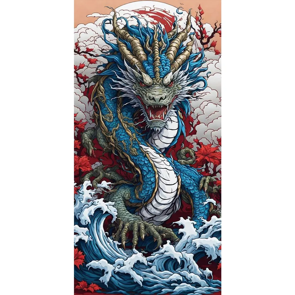 Diamond Painting - Full Round Drill - Dragon(Canvas|55*110cm)
