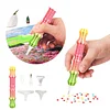 Colored Diamonds Painting Pen with Tip DIY Gradient Dotting Brush Set (Style A)