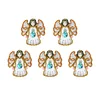 5pcs DIY Full Drill Special Shaped Diamond Painting Angel Fashion Keyring