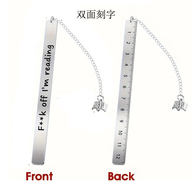 5 Pieces Letter School 201 Stainless Steel Minimalist Bookmark