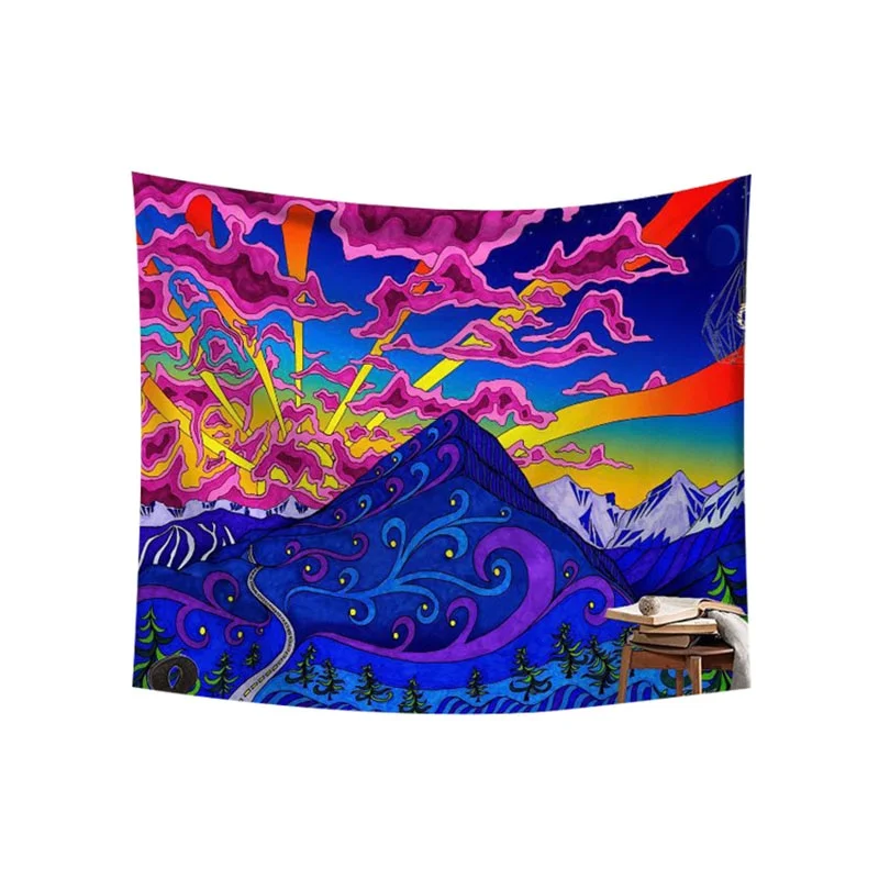 Mushroom Psychedelic Tapestry Poster Wall Hanging Room Decoration Bedroom Hippie Decor Nordic Art Wall Hanging Cloth