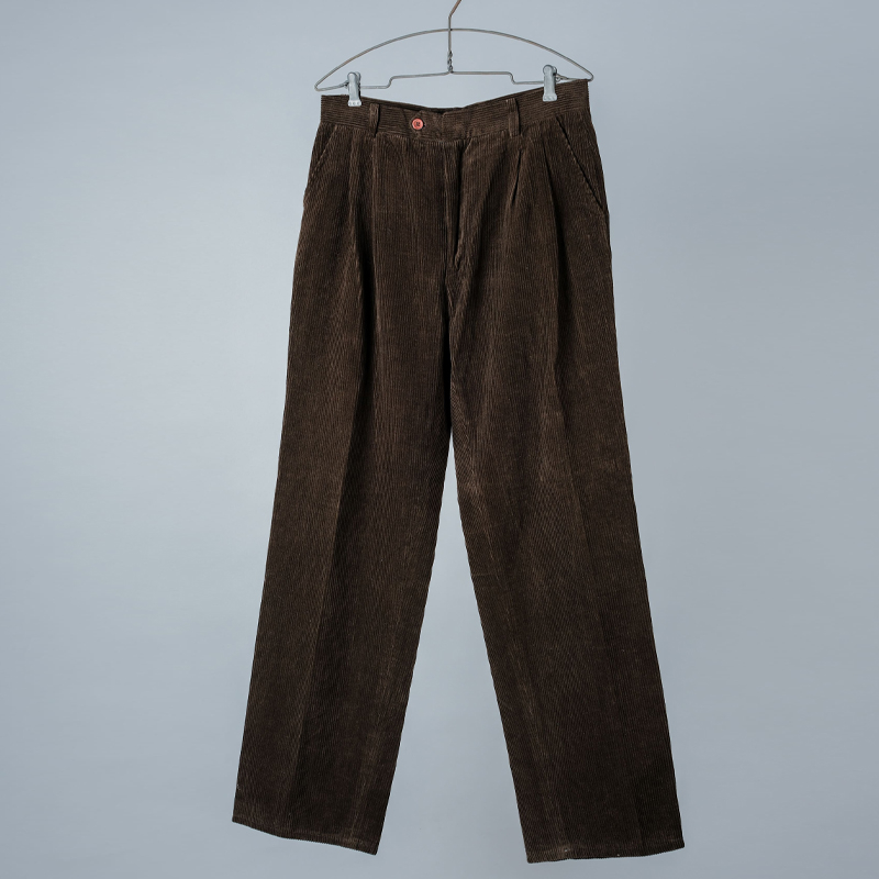 Men's Retro 2 Pocket Straight Corduroy Pants