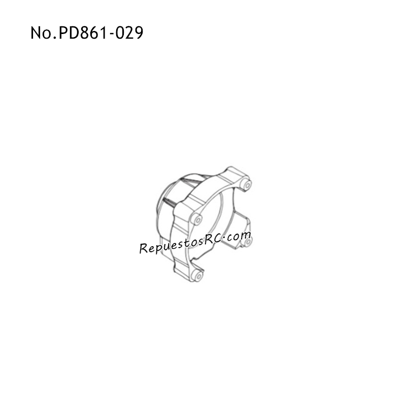 PD RACING TK10 Piezas para Coches RC Caja de Cambios Central Compuesta PD861-029