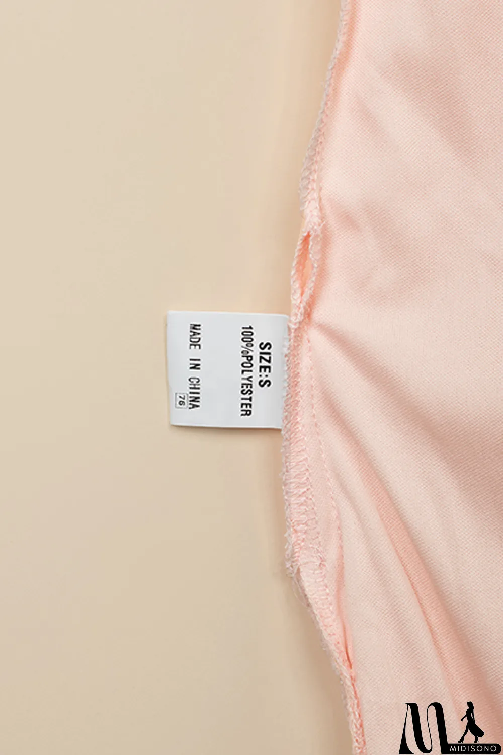 MidiSono - Beige Smocked Swiss Dot Maxi Dress