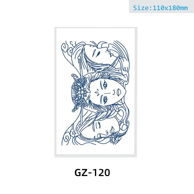 Net Red Herbal Juice Semi-permanent Waterproof Sweat-proof Tattoo Masking Scar Tattoo Sticker Herbal Juice Tattoo Sticker