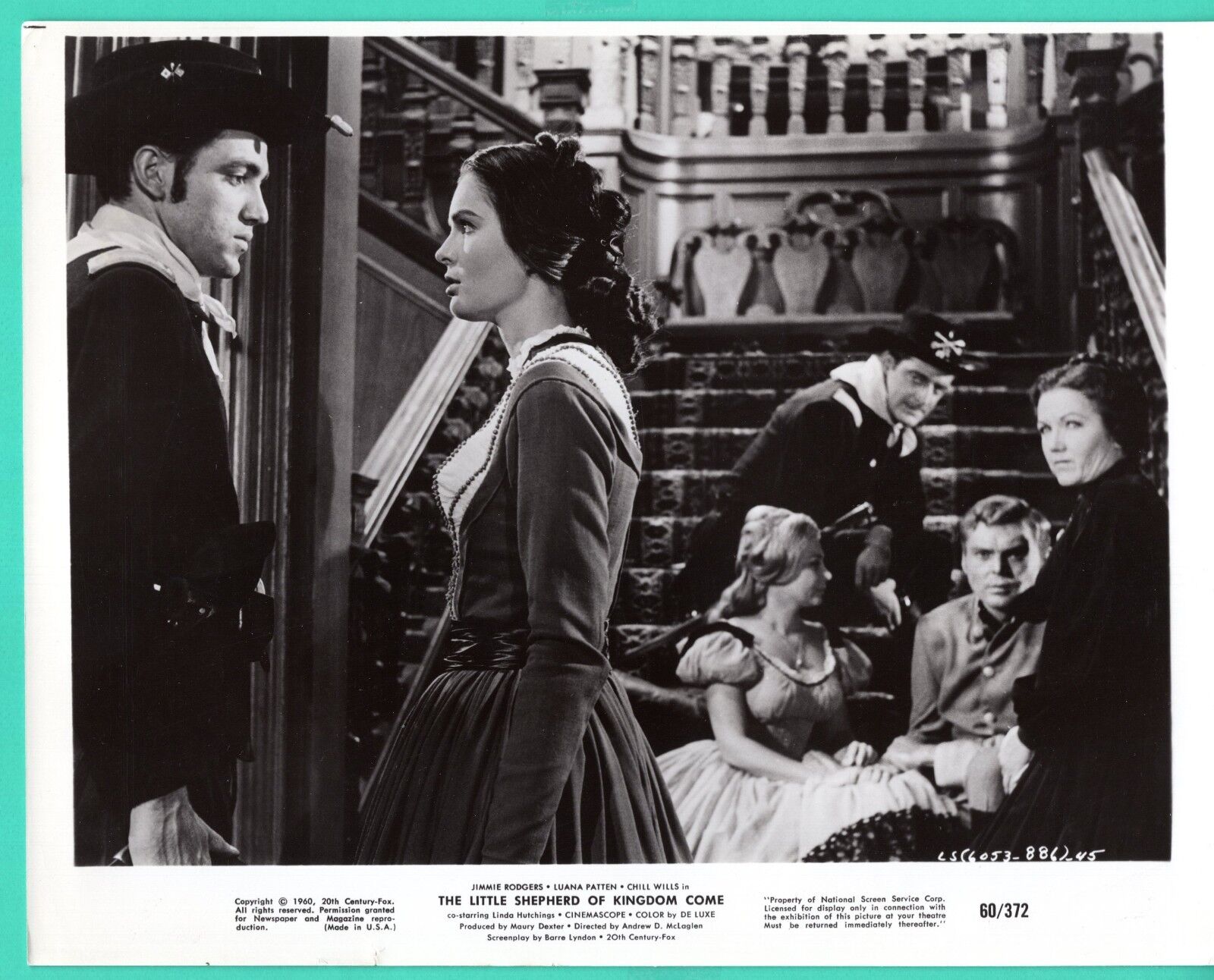 JIMMIE ROGERS LUANA PATTEN 1960 Little Shepherd of Kingdom Come Movie Photo Poster painting 8x10