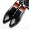 Mens Classic Derby Dress Shoes Leather
