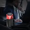 Auto Trash Bin with Lid Auto Trash Bin for Car Home (Red 30 Garbage Bags)