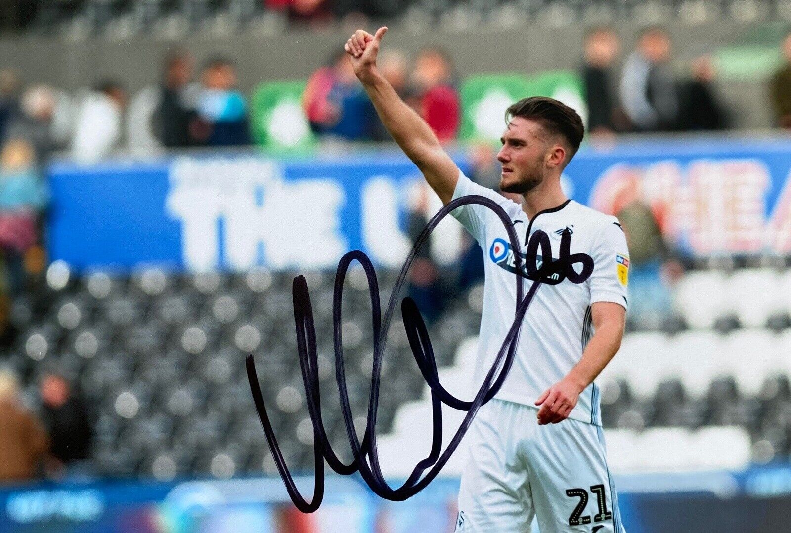 Matt Grimes Genuine Hand Signed 6X4 Photo Poster painting - Swansea City 4