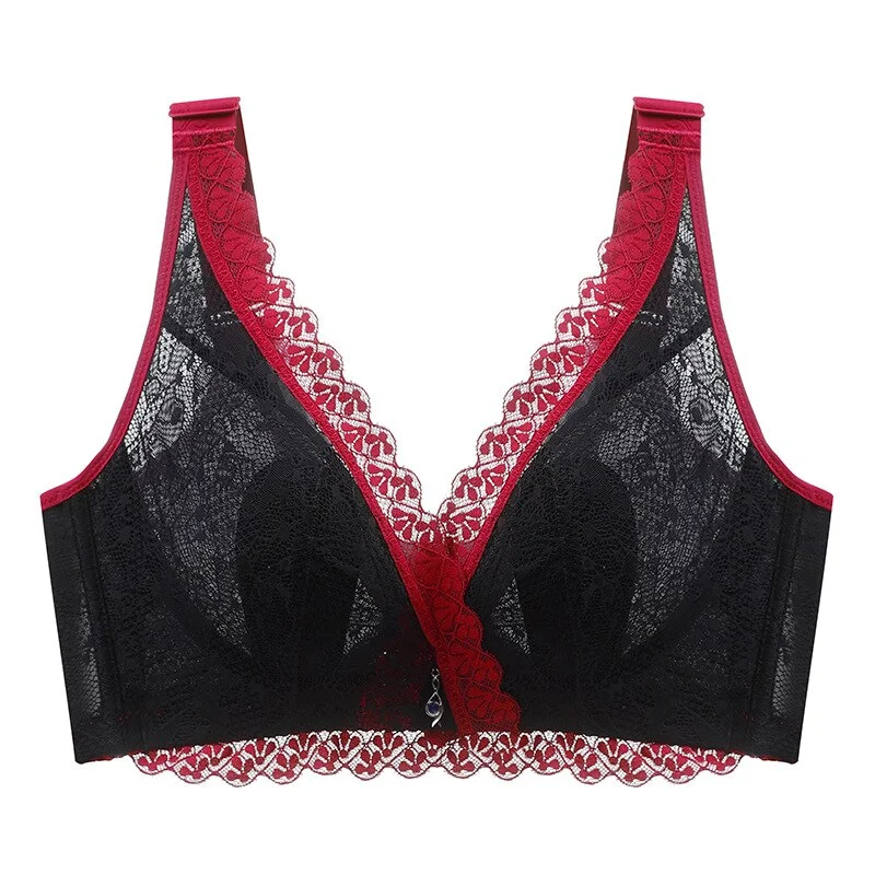 FallSweet Ultra Thin Bra Plus Size Underwear Women Sexy Lingerie Full Lace Bralette Wireless Bras C D E Cup