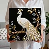 DIY Pearl Painting Peacock for Home Decor with Frame(25x25cm)