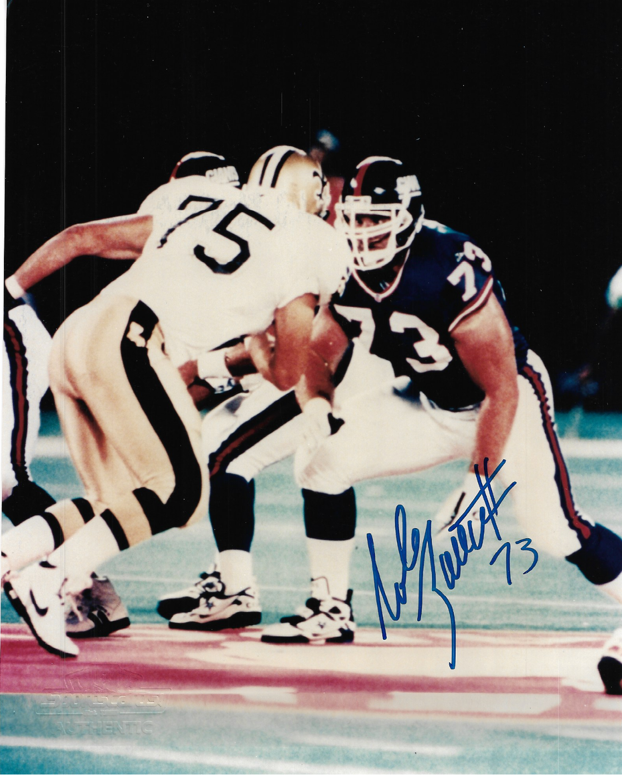 Doctor Robert Rob Zatechka Signed 8x10 New York Giants Football Photo Poster painting ~SGC COA~