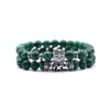Owl Charm natural stone bracelet