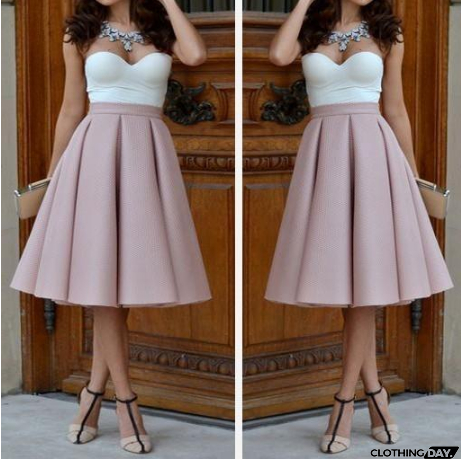 Elegant high waist sleeveless dress