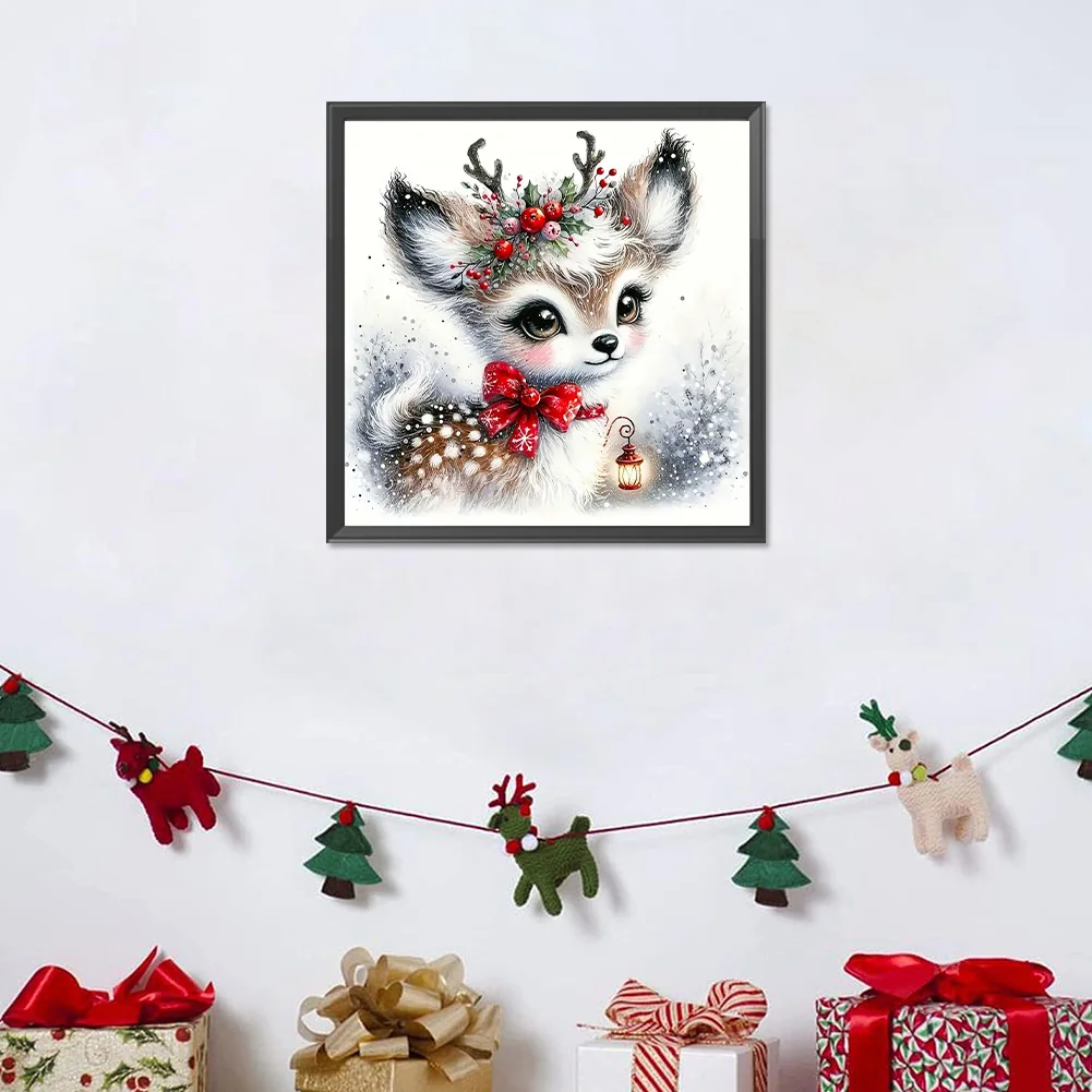 Diamond Painting - Full Round Drill - Deer(Canvas|30*30cm)