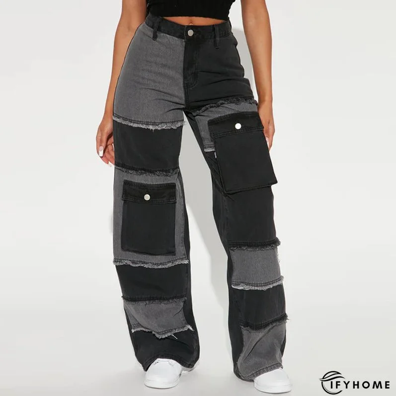 Plus Size Women's Autumn Straight High Waist Denim Pants For Women | IFYHOME