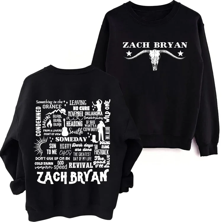 Rapper Zach Bryan Oversized Hoodie Women Men O-neck Long Sleeve Crewneck Sweatshirt Casual Tracksuit Y2K Streetwear Clothes