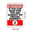 No Trespassing - Vintage Metal Signs - 20*30cm/30*40cm - Warning