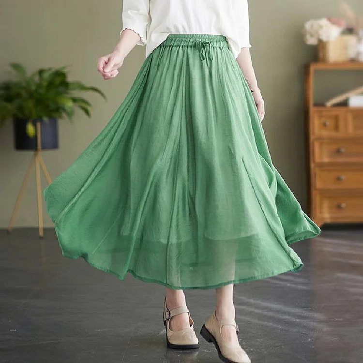 Casual Plain Skirts QueenFunky