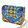 DIY Diamond Art Wooden Diamond Painting Crystal Rhinestone Purse Bag Shoulde Crossbag Kits