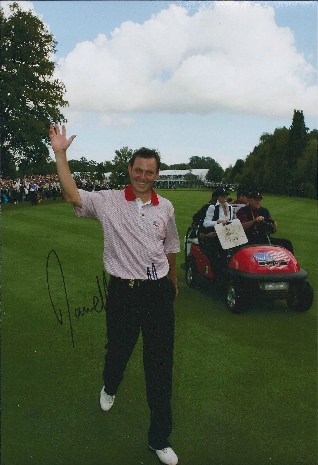 David HOWELL SIGNED Autograph Photo Poster painting AFTAL COA Ryder Cup K Club Winning Team Golf