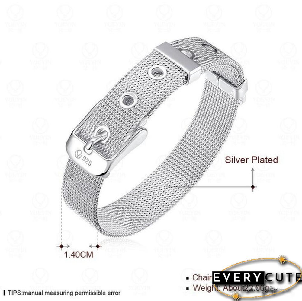 Fashion Jewelry 925 Sterling Silver Bangle Bracelets for Women