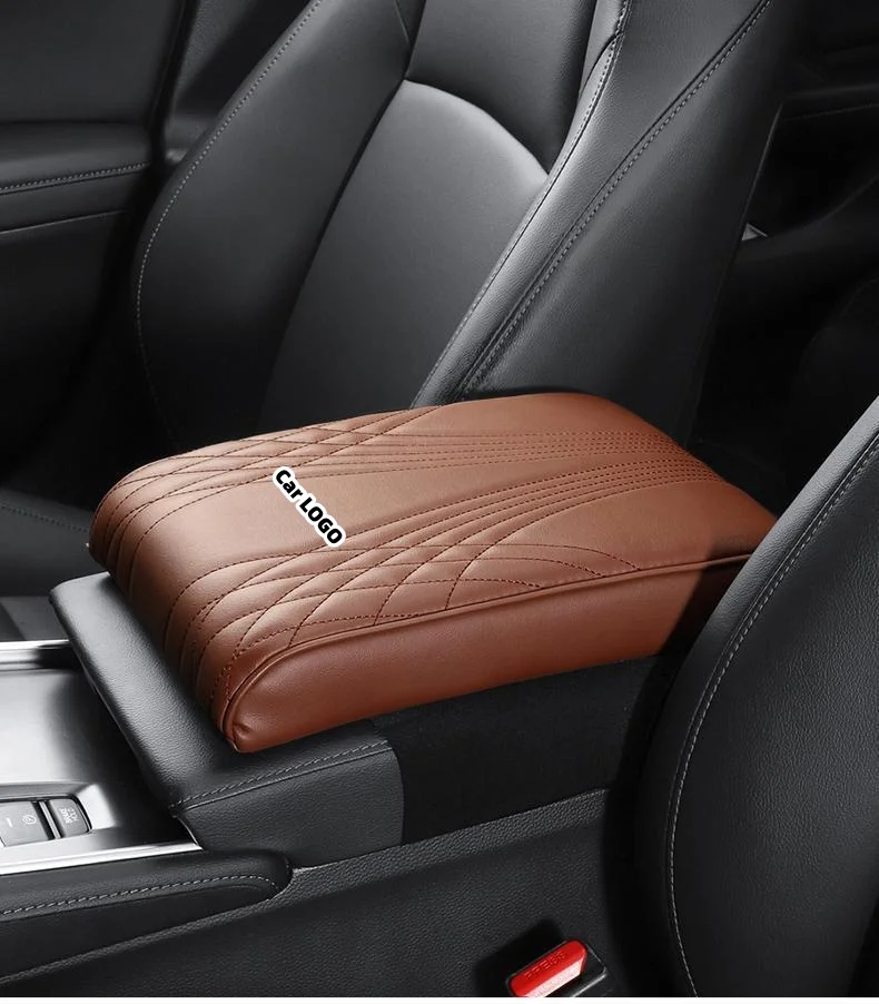 Car multifunctional leather raised cushion armrest box mat