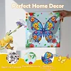 (25x25cm)DIY Pre-Framed 3D Flapping Butterfly Diamond Painting Art Craft Kit Living Room Decor