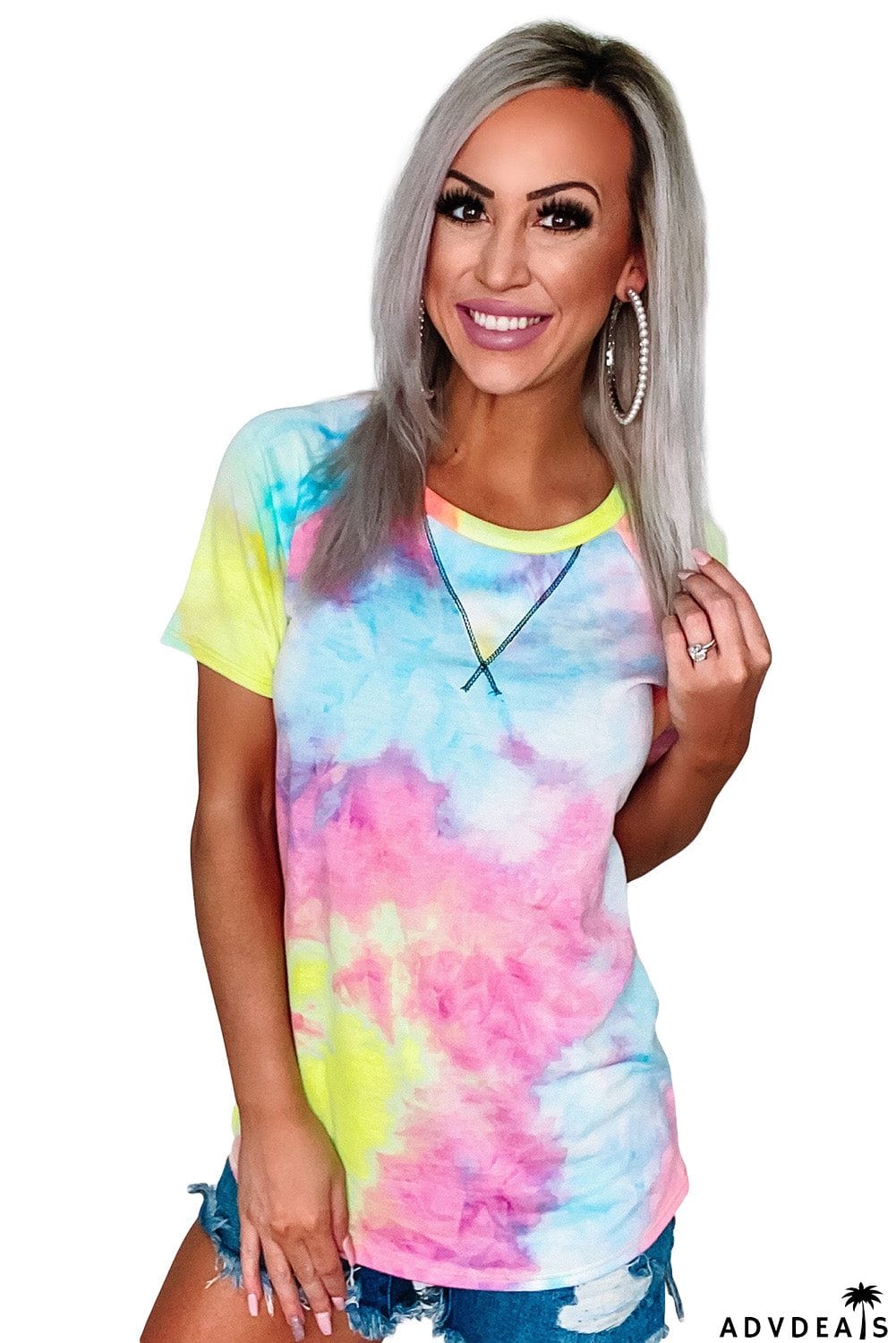 Multicolor Dip Dye T-Shirt
