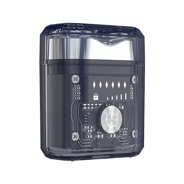 Barbeador Elétrica Mini Transparente Futurista e Suave