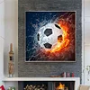 Fu&szlig;ball - Rund Diamant Malerei 30*30CM