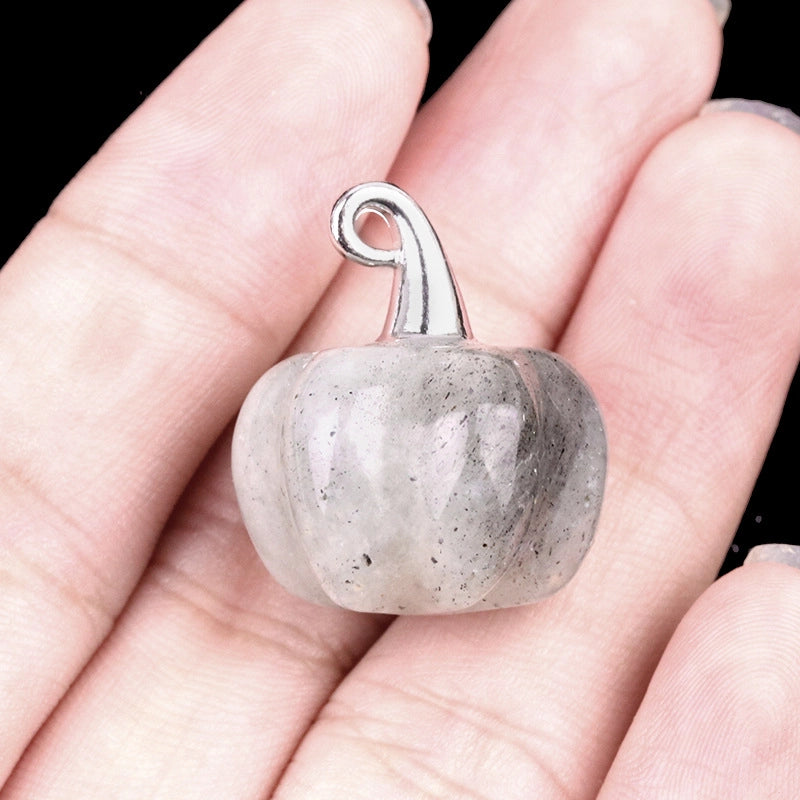 1 Piece 16*20mm Alloy Natural Stone Pumpkin Pendant Jewelry Accessories