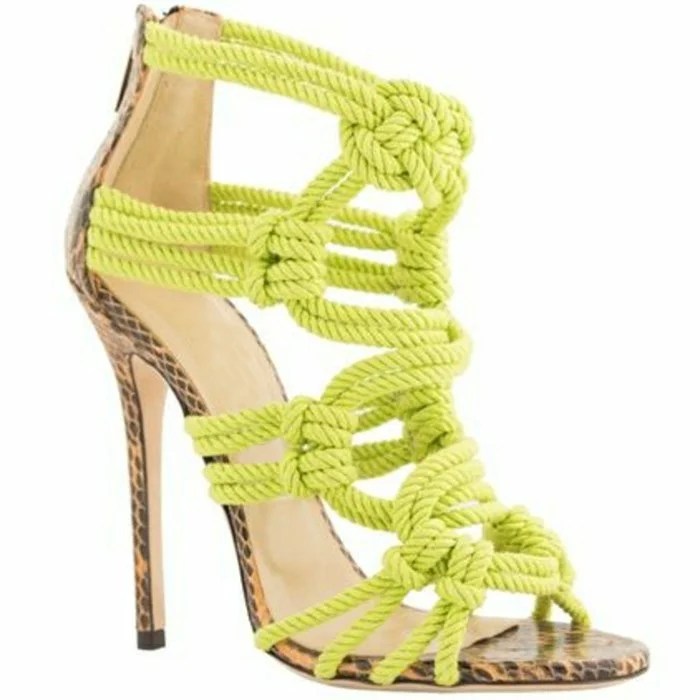 Custom Made Neon Rope Sandals Vdcoo