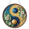 (US Only)Yin Yang 2D Flat DIY Diamond Painting Set Diamond Art Pendant Home Wall Decor