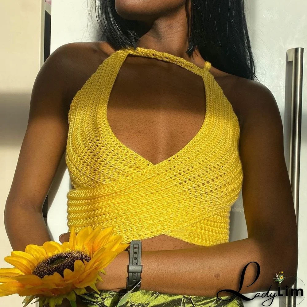 Women fashion sexyLace-Up sweater Top