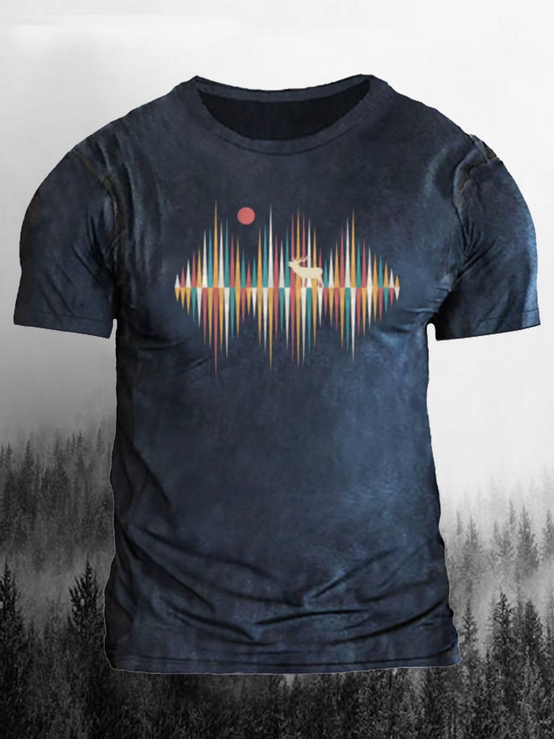 Creative Colorful Pattern Men's T-Shirt in  mildstyles