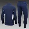 2023 Italy Half-Pull Training Suit Sky Blue Football Shirt 1:1 Thai Quality Set