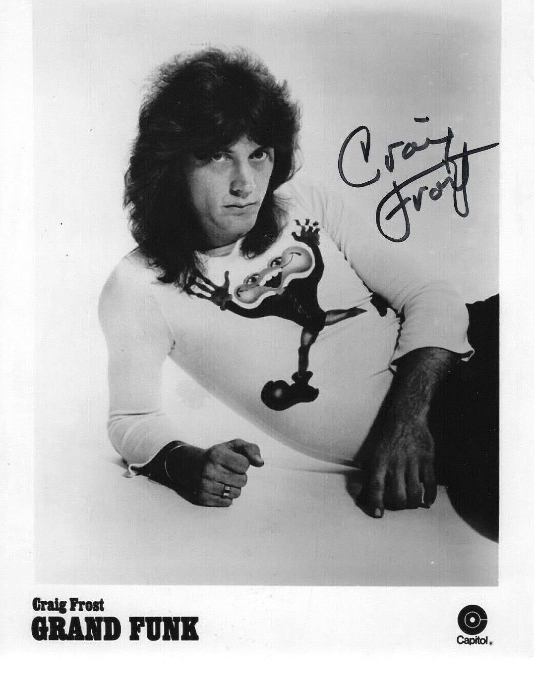 * CRAIG FROST * signed 8x10 Photo Poster painting * GRAND FUNK RAILROAD * COA * 4