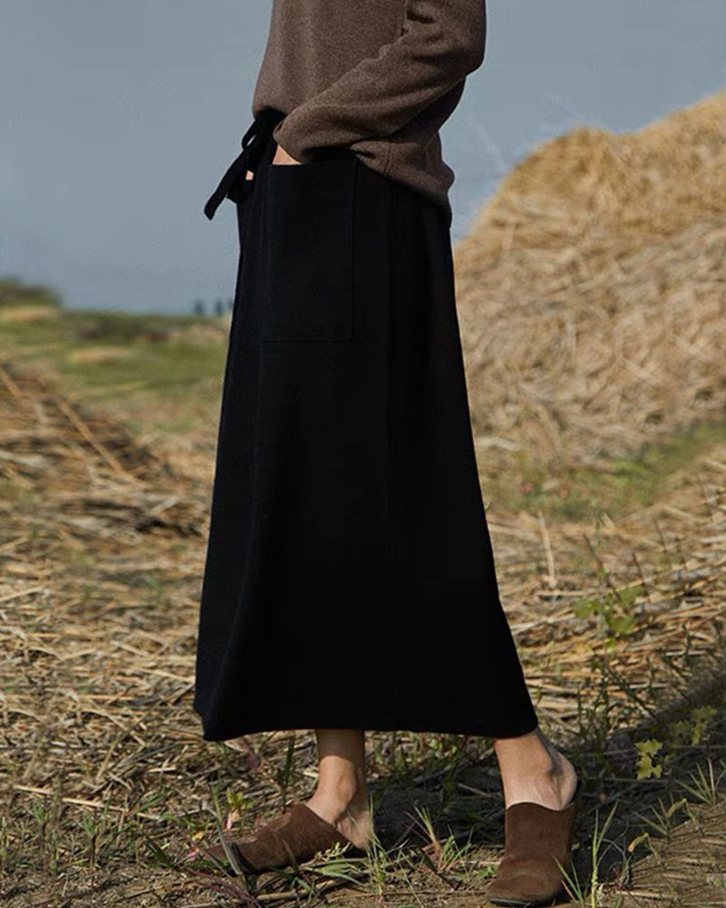 Rotimia Autumn and winter casual soft skirt