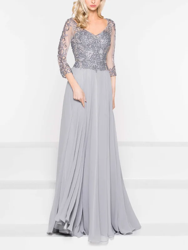 Solid Color Sequined Maxi Dress