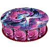 Love Dolphin 5D DIY Diamond Art Painting Snack Box w/Lid Wood Storage Organizer
