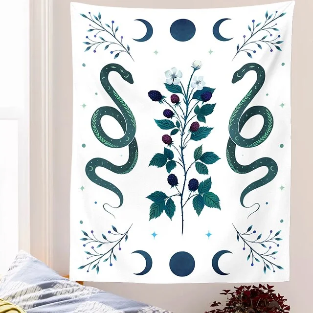 Mushroom Tapestry Wall Hanging Psychedelic Eyes Tapestries Trippy Tapestry Colorful Flowers Hippie Carpets for Room Starry