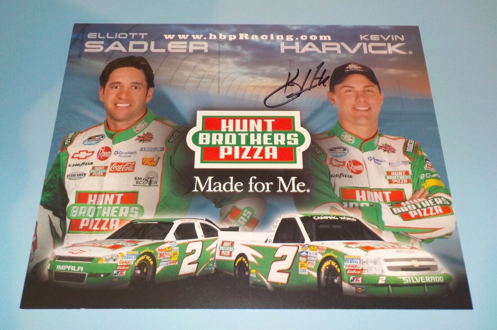 Kevin Harvick Signed Autographed 8 x 10 Photo Poster painting Driver Nascar