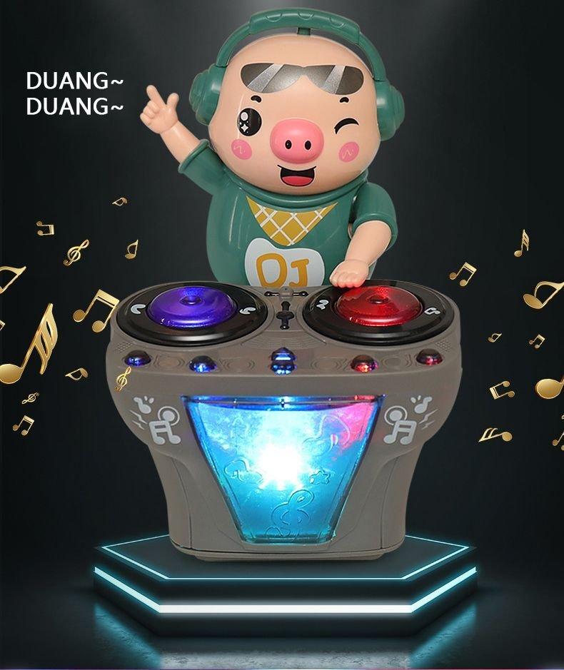 DJ Electric swing dancing pig