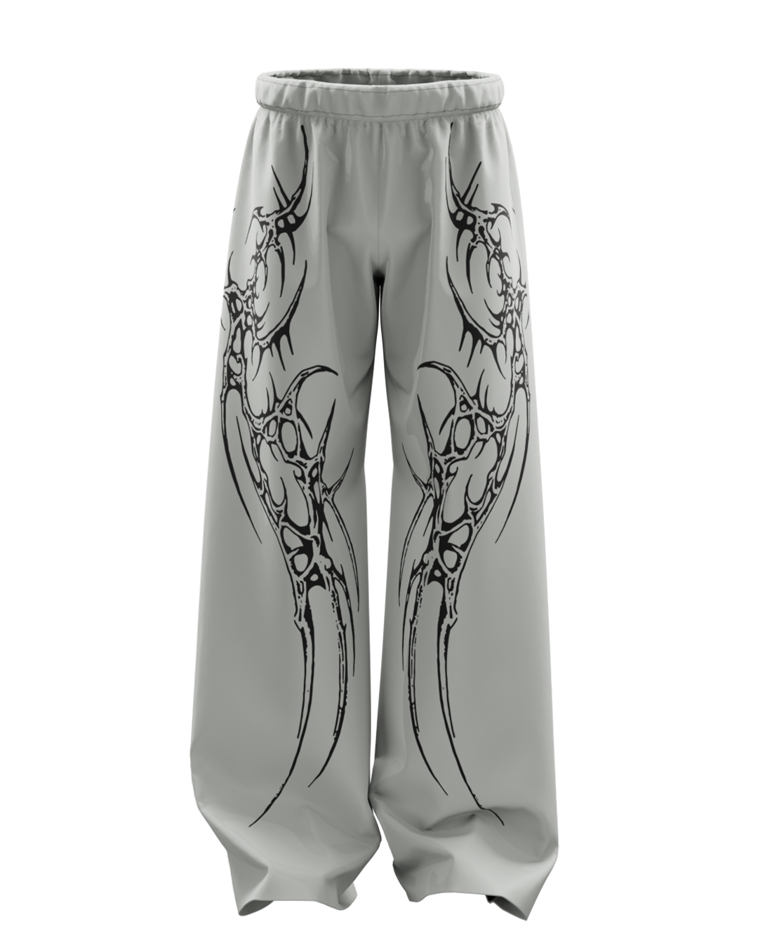 Grey Saiyan Unisex Straight Baggy Pants