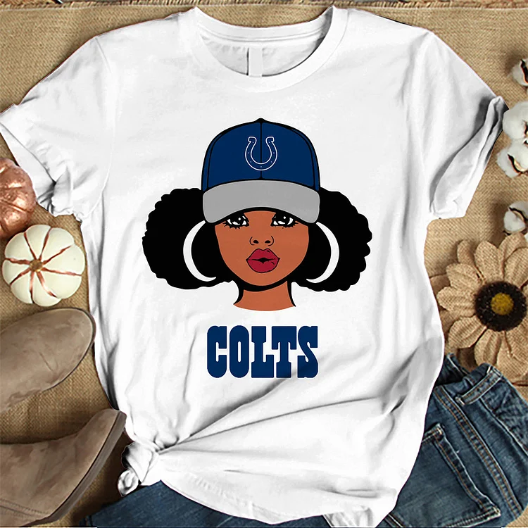 Indianapolis Colts Women's White Relaxed T-Shirt