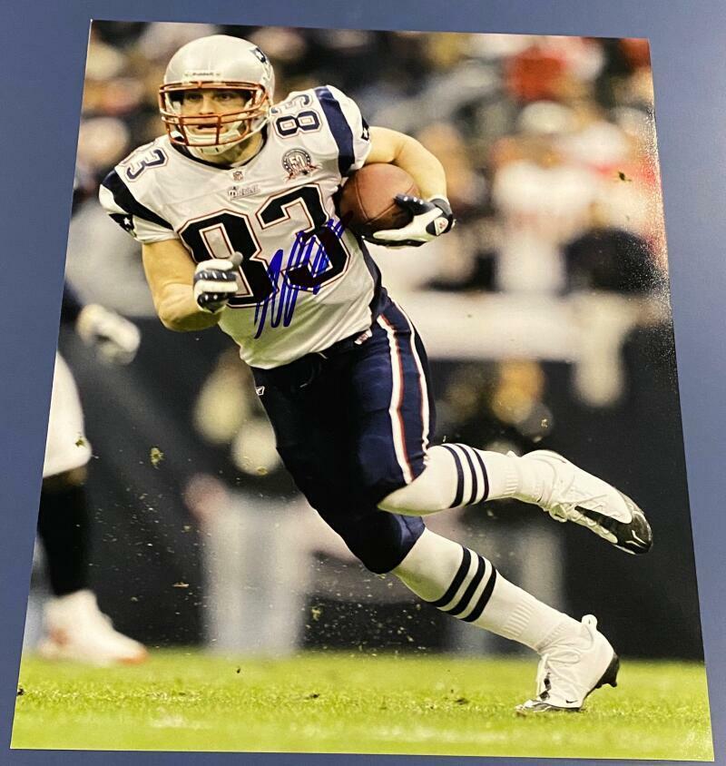 WES WELKER SIGNED AUTOGRAPHED 11x14 Photo Poster painting - PATRIOTS SUPER BOWL STAR WITH COA